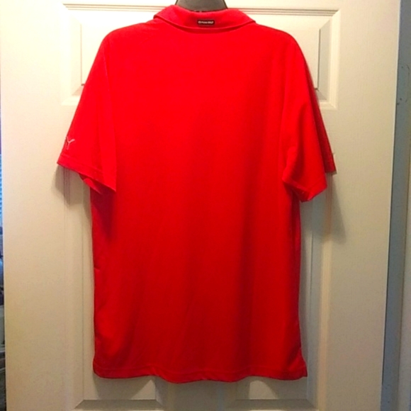 Puma Golf Mens Red 1/2 Button Short Sleeve Golf Shirt SZ Large New NWOT - Picture 4 of 5